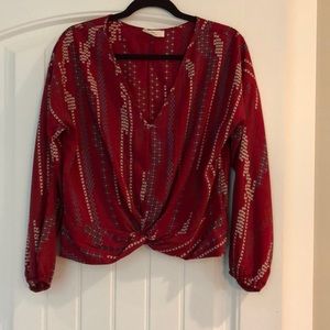 Twist Front Blouse